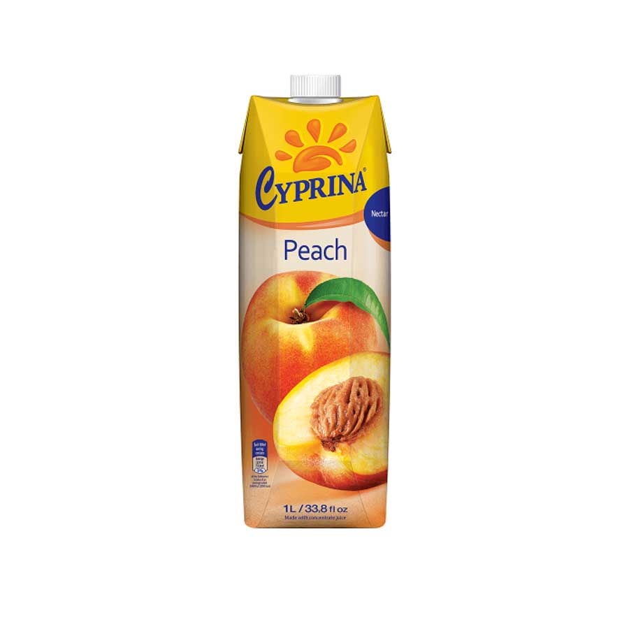 Cyprina Peach Nectar Juice 100% Natural 1ltr price in Bangladesh | Authentic Product by Shundorjo
