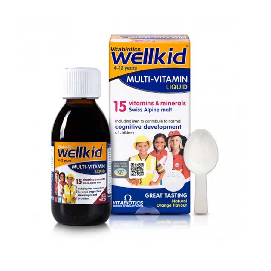 Vitabiotics Wellkid Multivitamin Liquid 150ml price in Bangladesh | Authentic Product by Shundorjo