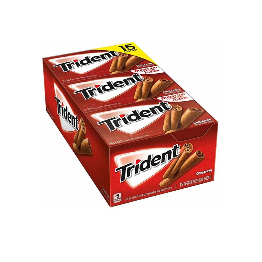 Trident Cinnamon Sugar Free Gum 12 Packs price in Bangladesh | Authentic Product by Shundorjo