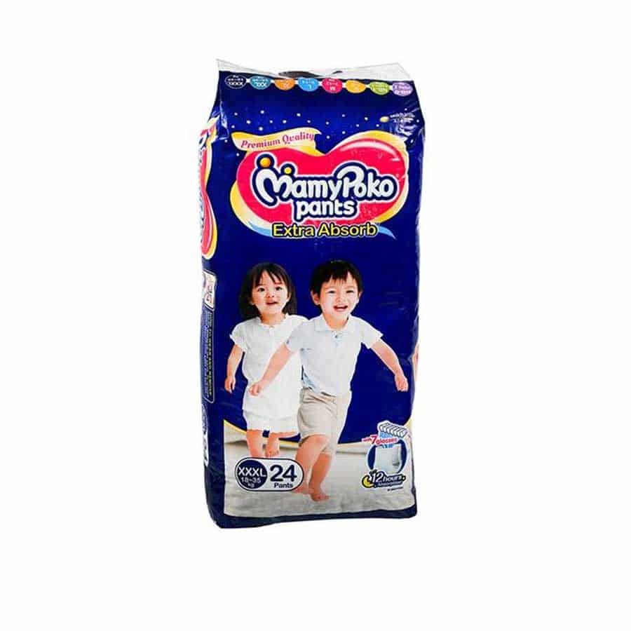 MamyPoko Pants Diaper Pant XXXL (18-35kg) 24pcs price in Bangladesh | Authentic Product by Shundorjo
