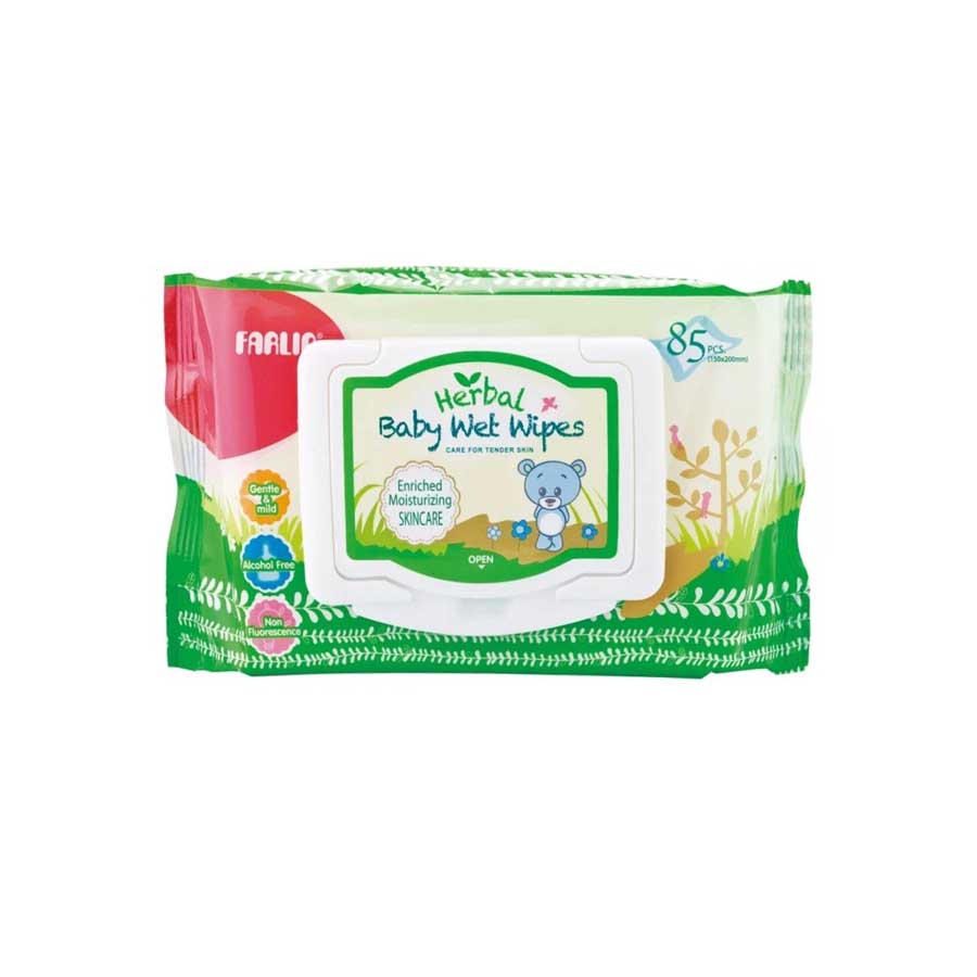 Farlin Herbal Moisturizing Baby Wet Wipes 85pcs price in Bangladesh | Authentic Product by Shundorjo