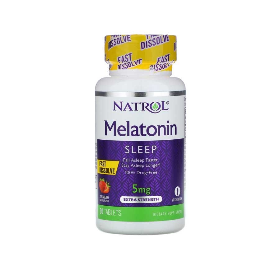 Natrol Melatonin 5mg Strawberry Fast Dissolve 90 Tablet price in Bangladesh | Authentic Product by Shundorjo