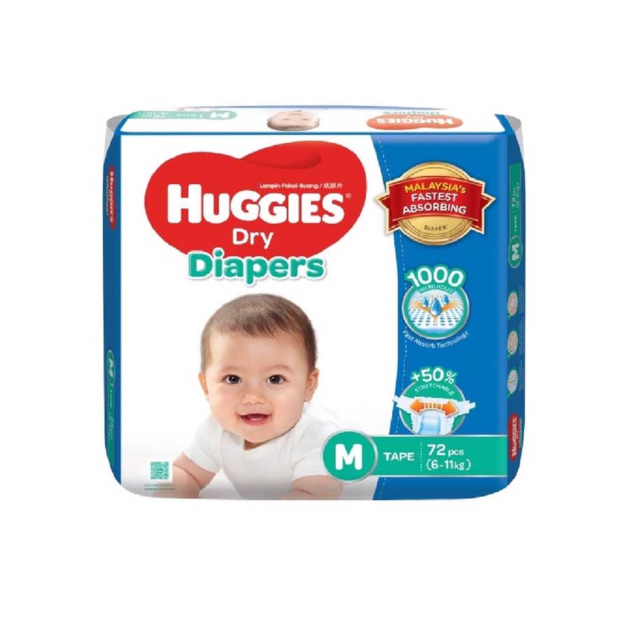 Huggies Dry Baby Belt Diaper L (9-14kg) 60pcs price in Bangladesh | Authentic Product by Shundorjo