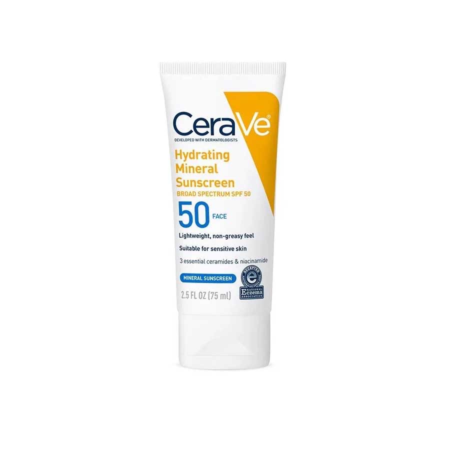 CeraVe Hydrating Mineral Broad Spectrum SPF50 Sunscreen 150ml price in Bangladesh | Authentic Product by Shundorjo
