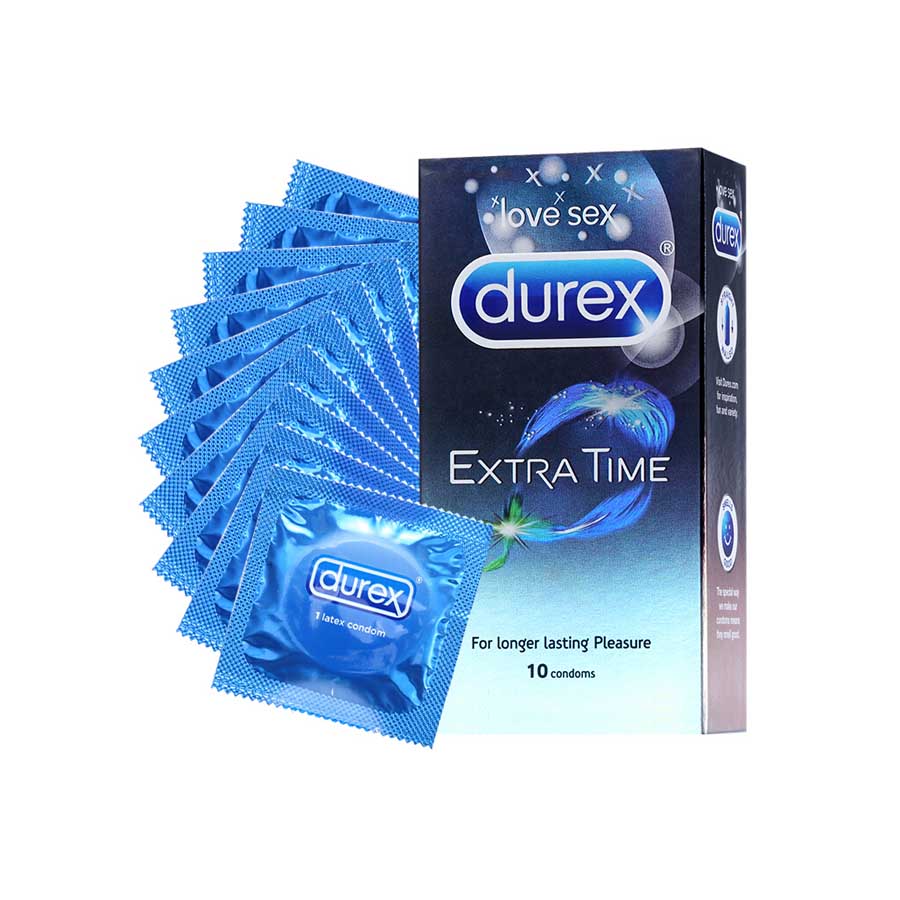 Durex Extra Time Condoms for Longer Lasting (10S)