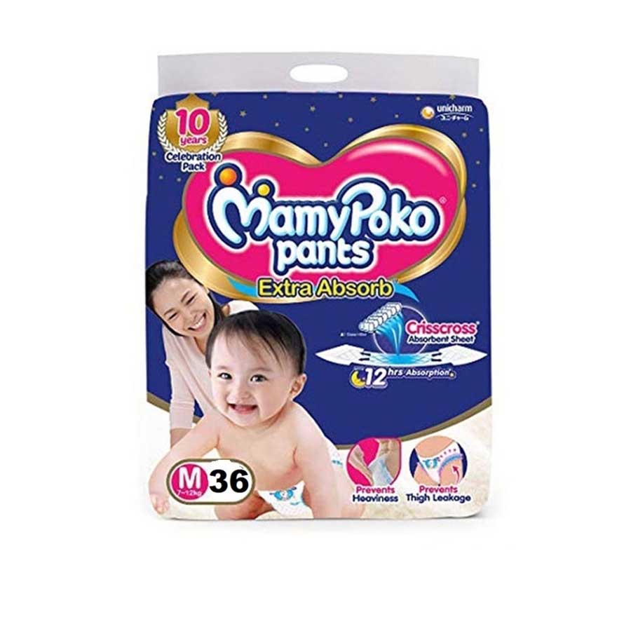 MamyPoko Pants Diaper M (7-12kg) 36pcs price in Bangladesh | Authentic Product by Shundorjo