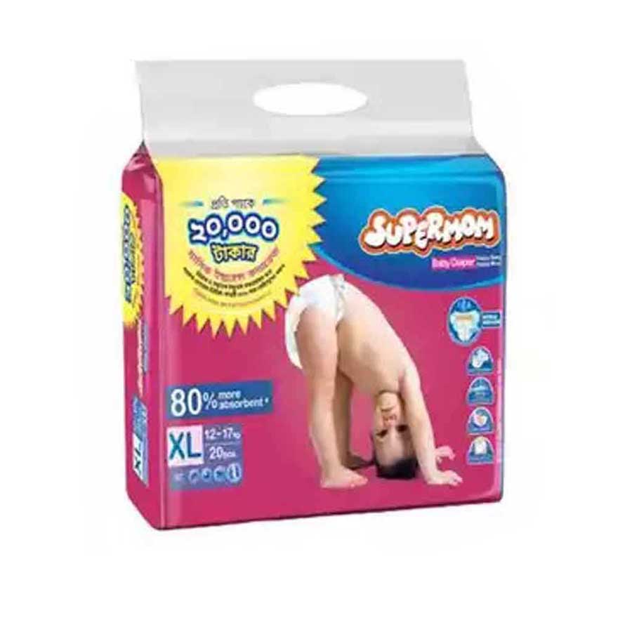 Supermom Baby Diaper Belt XL (12-17kg) 20pcs price in Bangladesh | Authentic Product by Shundorjo