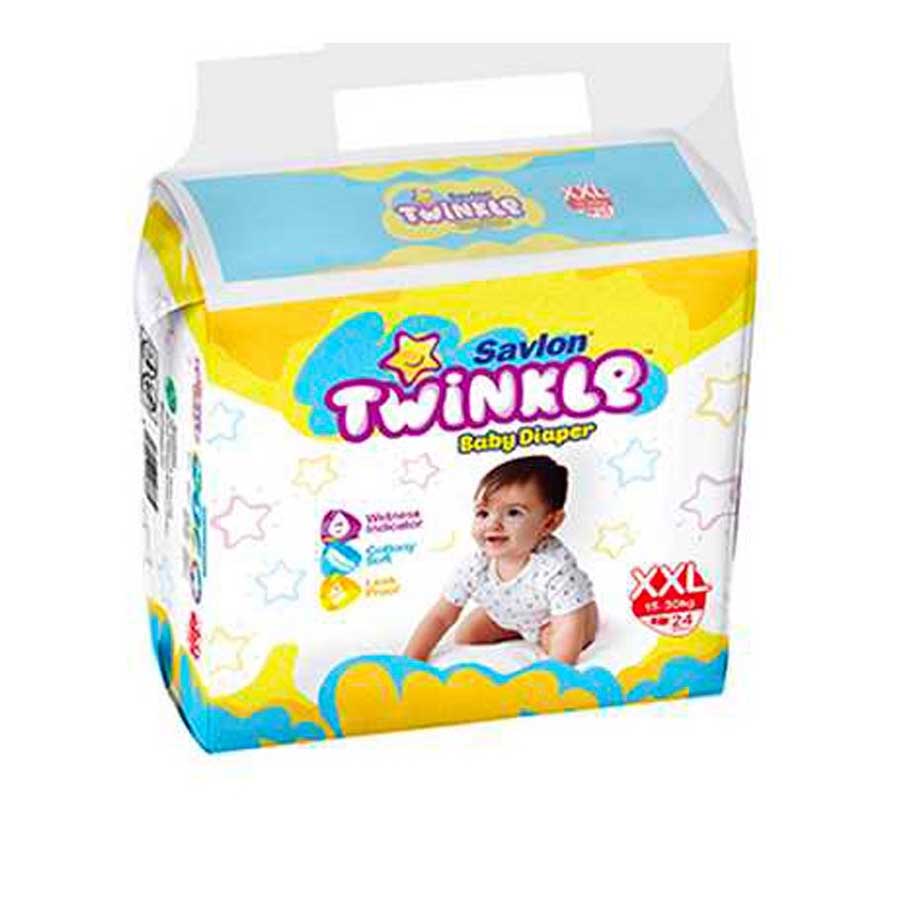 Savlon Twinkle Baby Belt Diaper XXL (15-30kg) 24pcs price in Bangladesh | Authentic Product by Shundorjo