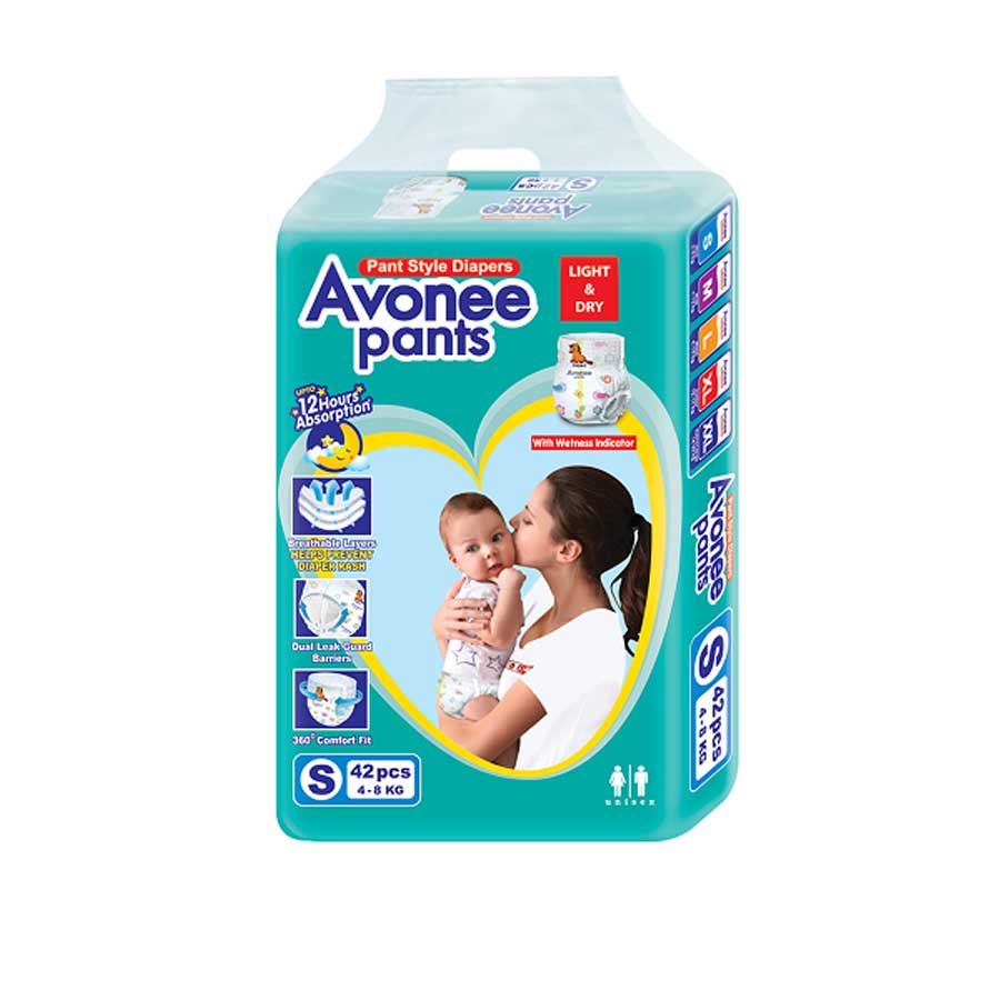 Avonee 2 Baby Diaper Pants S (4-8kg) 42Pcs price in Bangladesh | Authentic Product by Shundorjo