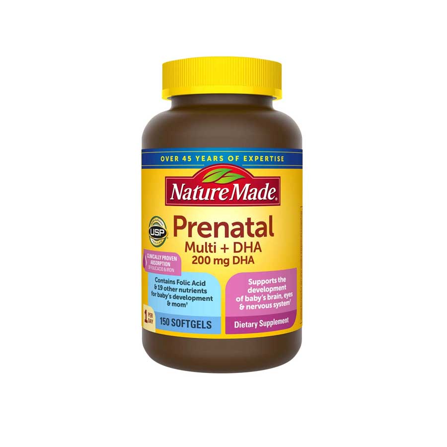 Nature Made Prenatal Multi + DHA 200mg 150 softgels price in Bangladesh | Authentic Product by Shundorjo