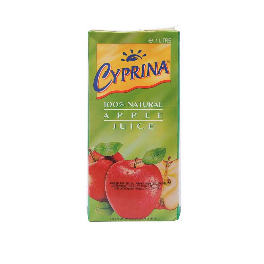 Cyprina Slim 100% Natural Apple Juice 1ltr price in Bangladesh | Authentic Product by Shundorjo