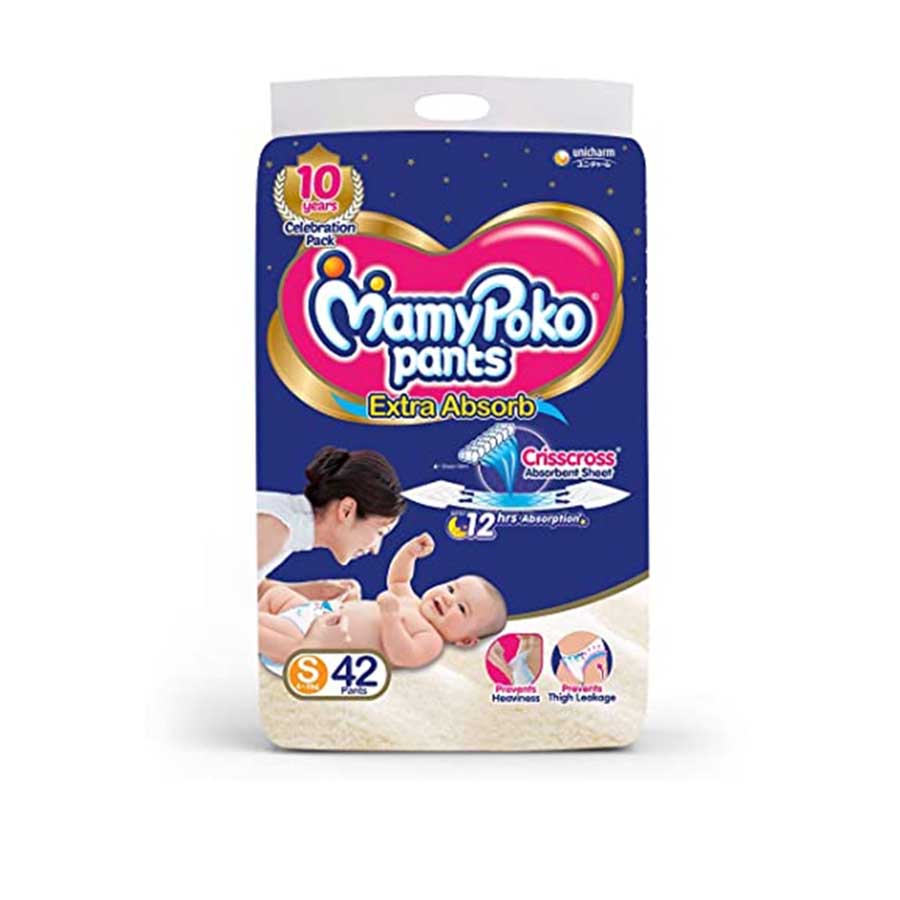 MamyPoko Pants Diaper S (4-8kg) 42pcs price in Bangladesh | Authentic Product by Shundorjo