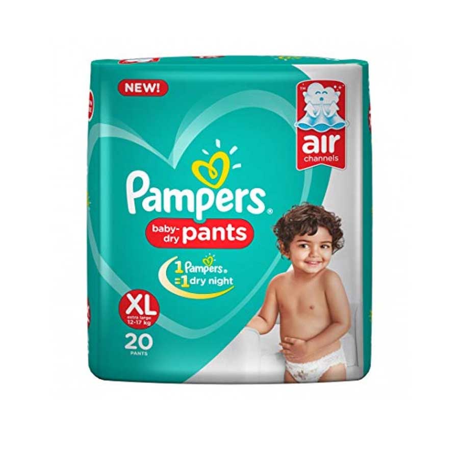 Pampers Baby Dry Pants XL (12-17kg) 20pcs price in Bangladesh | Authentic Product by Shundorjo