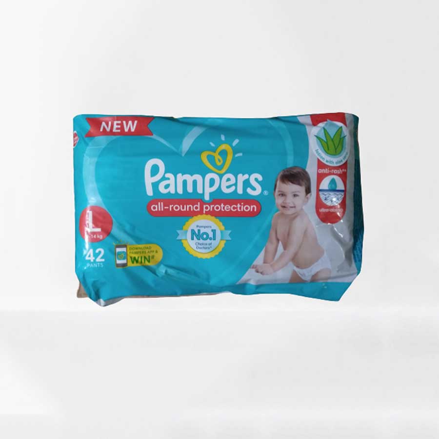 Pampers Baby Dry Pant L (9-14kg) 42pcs price in Bangladesh | Authentic Product by Shundorjo
