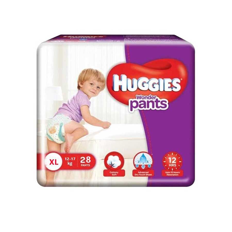Huggies Baby Diaper Wonder Pants XL (12-17kg) 28pcs price in Bangladesh | Authentic Product by Shundorjo