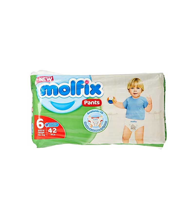 Molfix Baby Diaper Pants Extra Large 6 (15+kg) 42pcs price in Bangladesh | Authentic Product by Shundorjo