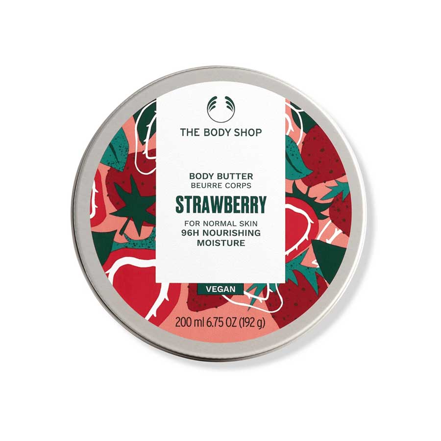 The Body Shop Strawberry 96H Nourishing Moisture Body Butter 200ml price in Bangladesh | Authentic Product by Shundorjo