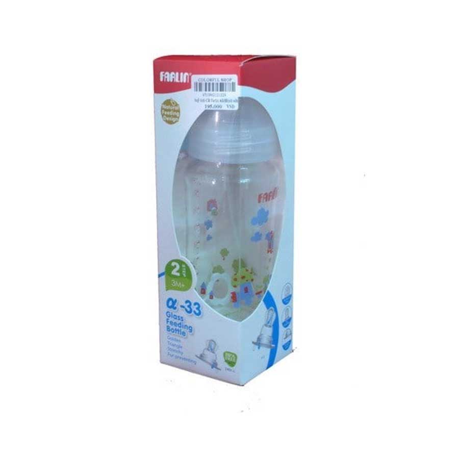 Farlin Wide Neck Hest Resistant Glass Feeder 240ml price in Bangladesh | Authentic Product by Shundorjo