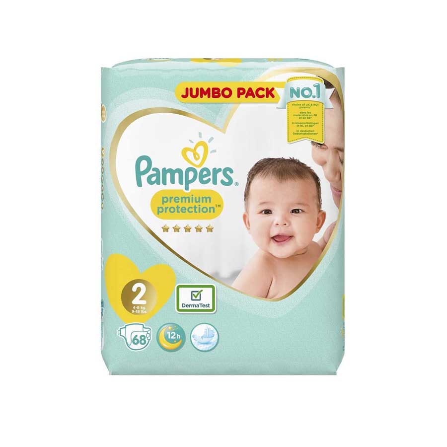 Pampers Baby Dry 2 Jumbo Plus Belt (4-8kg) 68pcs price in Bangladesh | Authentic Product by Shundorjo