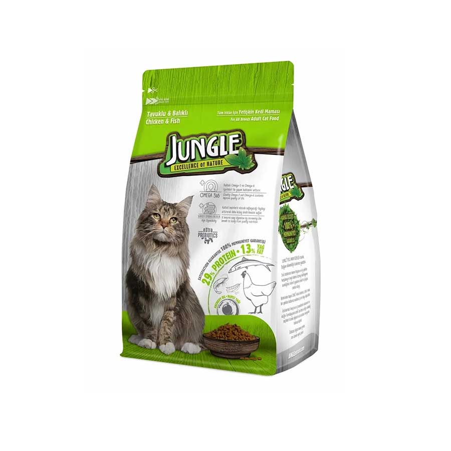 Jungle Adult Cat Food With Chicken and Fish 1.5Kg price in Bangladesh | Authentic Product by Shundorjo