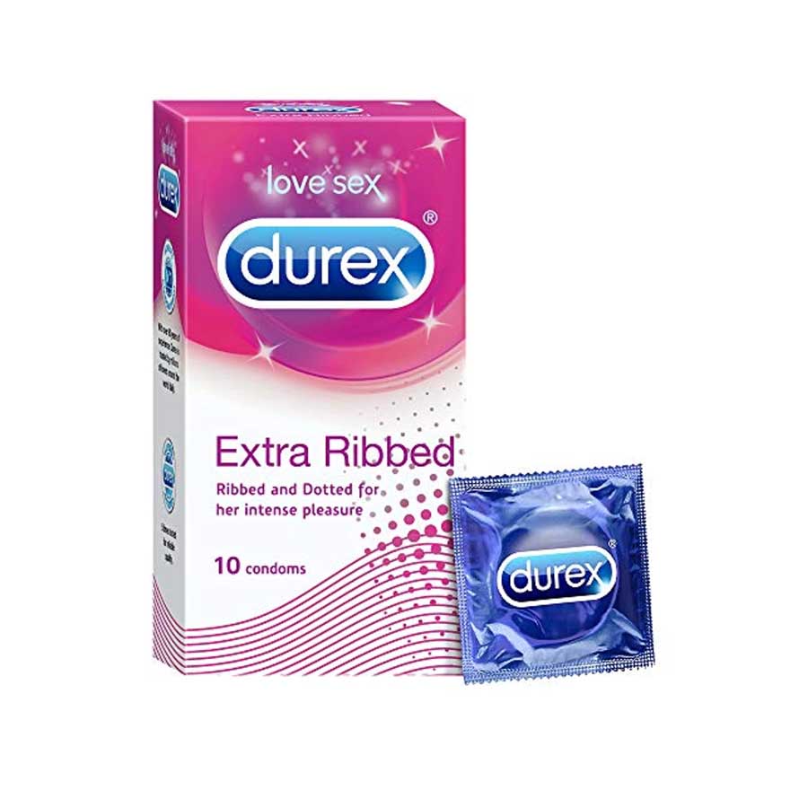 Durex Extra Ribbed Condoms Dotted for Extra Stimulation price in Bangladesh | Authentic Product by Shundorjo