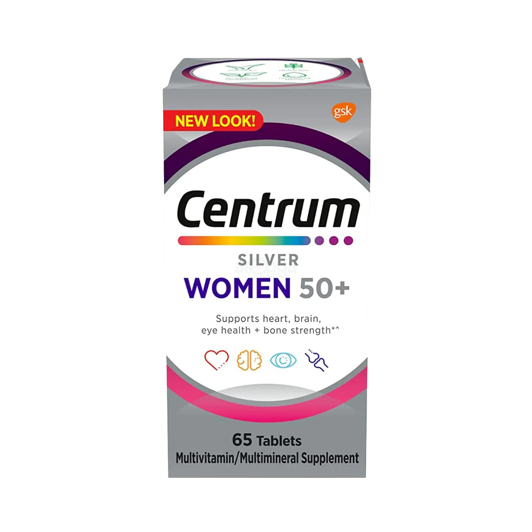 Centrum Silver Women 50+ Multivitamin, Vitamin D3 65 Tablets price in Bangladesh | Authentic Product by Shundorjo