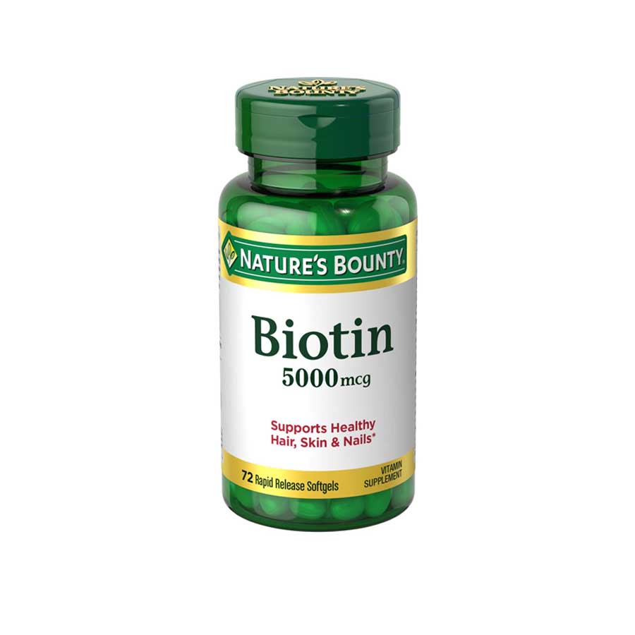 Nature’s Bounty Biotin 5000mcg 72 Softgels price in Bangladesh | Authentic Product by Shundorjo