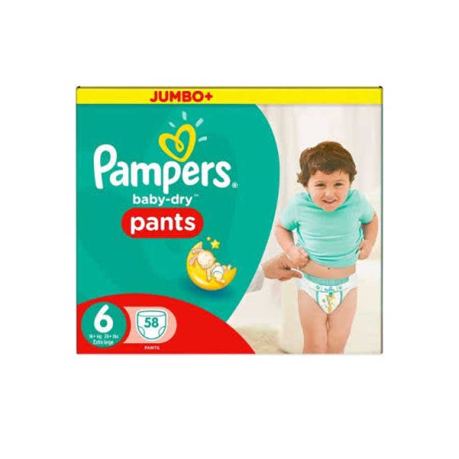 Pampers Baby Dry Pant Jumbo 6 (15kg-22kg) 58 Diapers price in Bangladesh | Authentic Product by Shundorjo