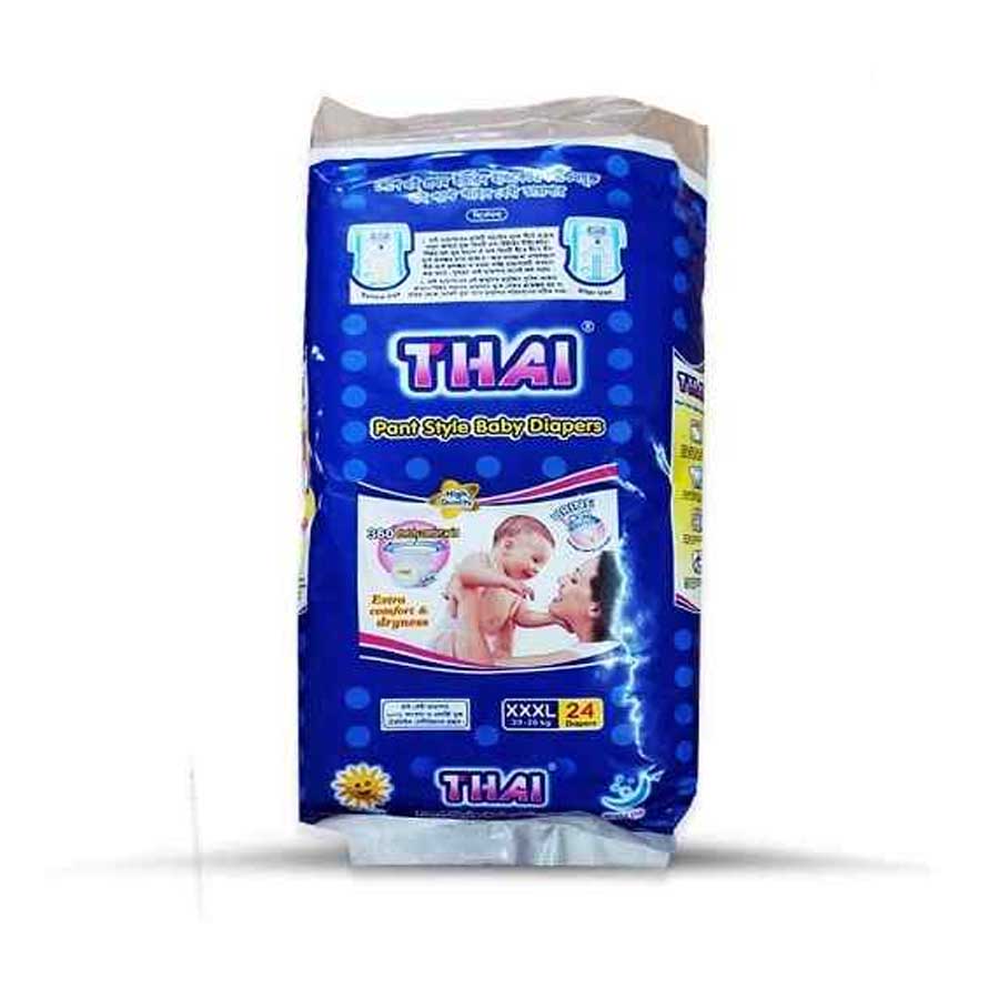 Thai Baby Diaper Pant XXXL (20-30kg) 24pcs price in Bangladesh | Authentic Product by Shundorjo