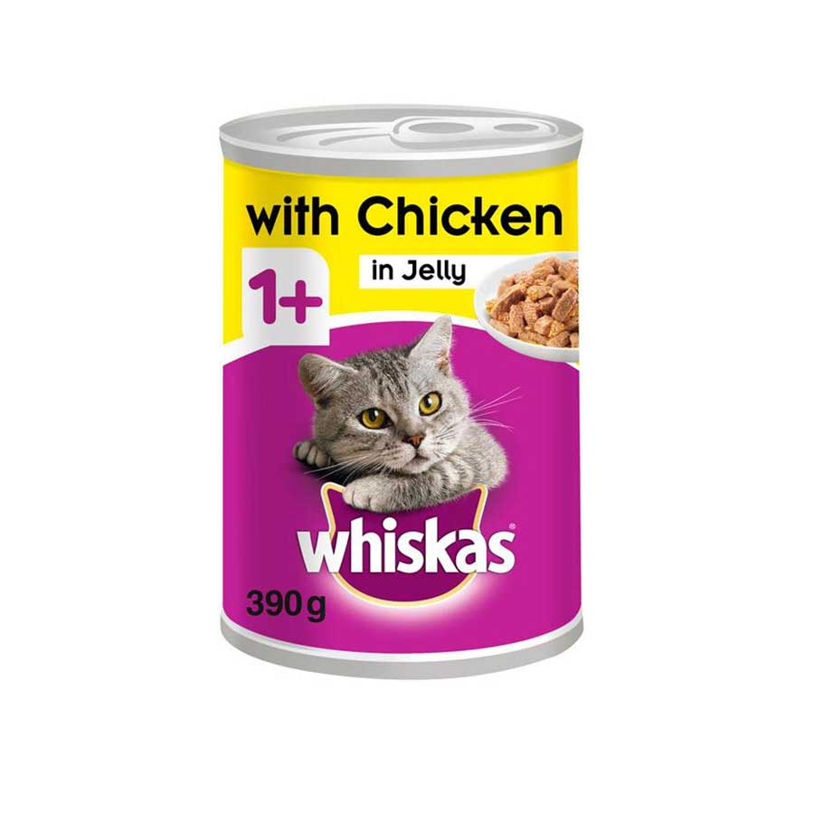 Whiskas Adult Can in Jelly with Chicken 390gm price in Bangladesh | Authentic Product by Shundorjo