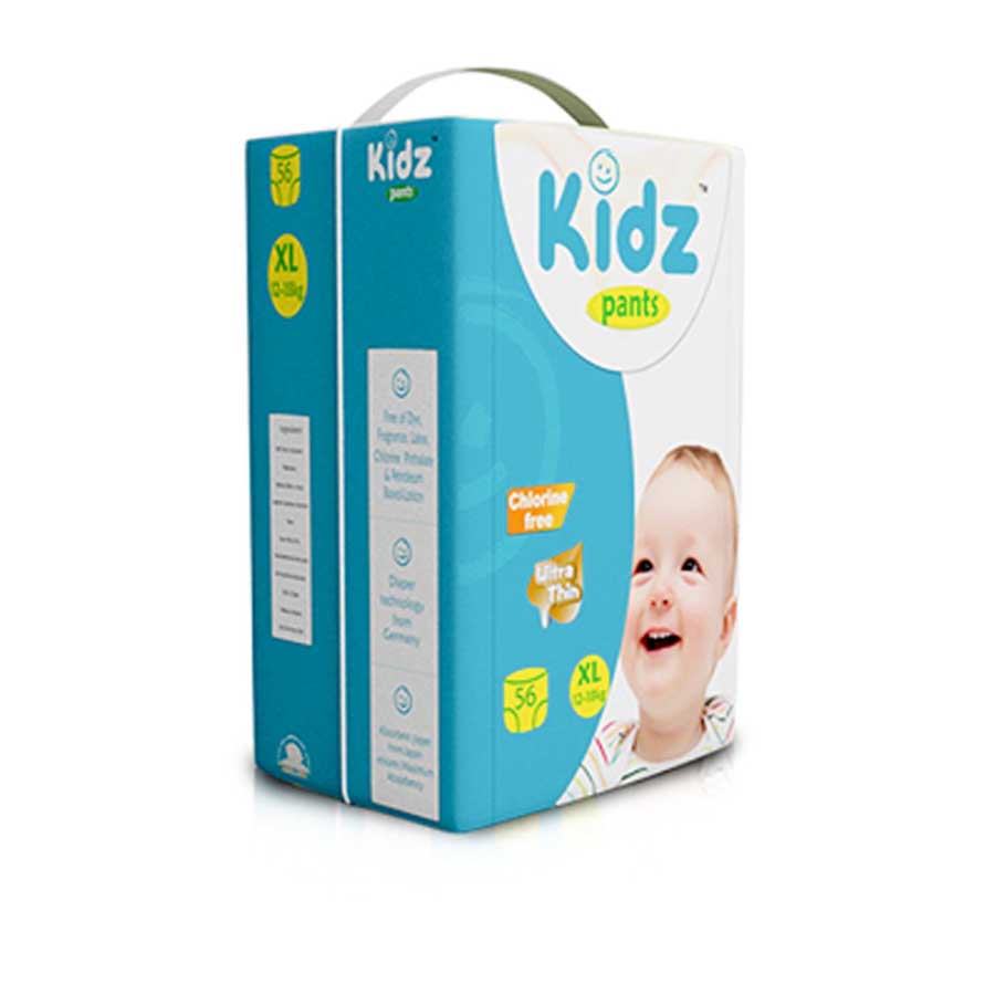 Kidz Baby Pants Diaper XL (12-18kg) 56pcs price in Bangladesh | Authentic Product by Shundorjo