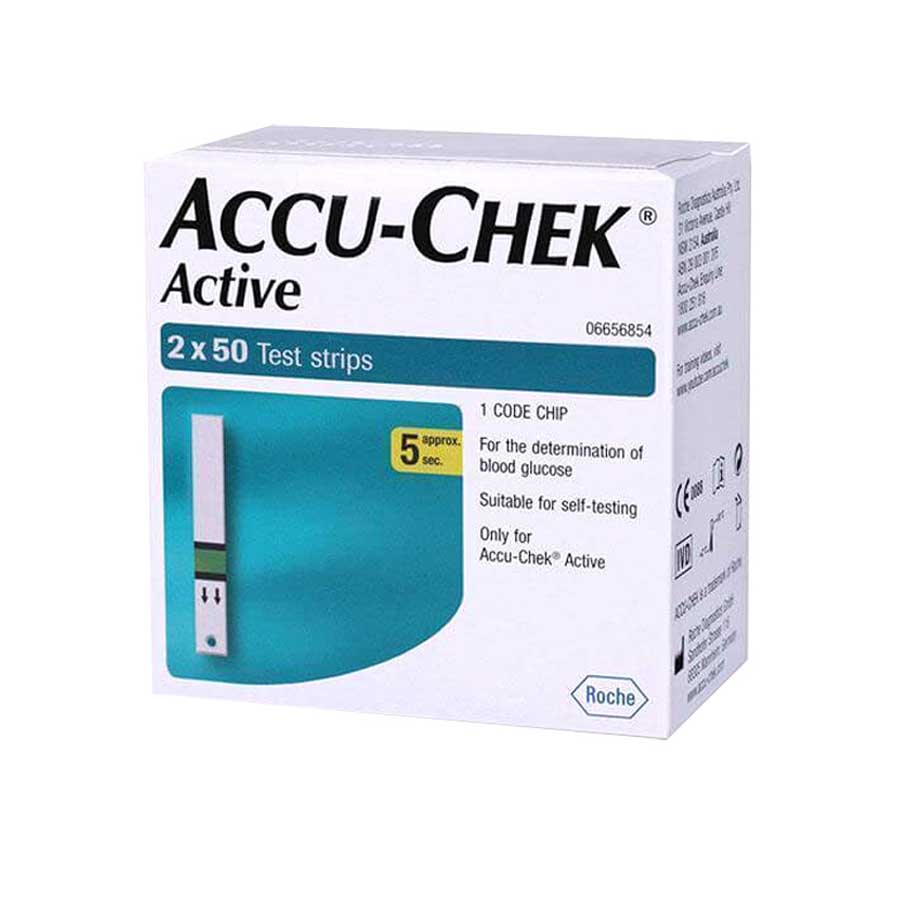 Accu Chek Active Blood Glucose Test Strips 100s price in Bangladesh | Authentic Product by Shundorjo