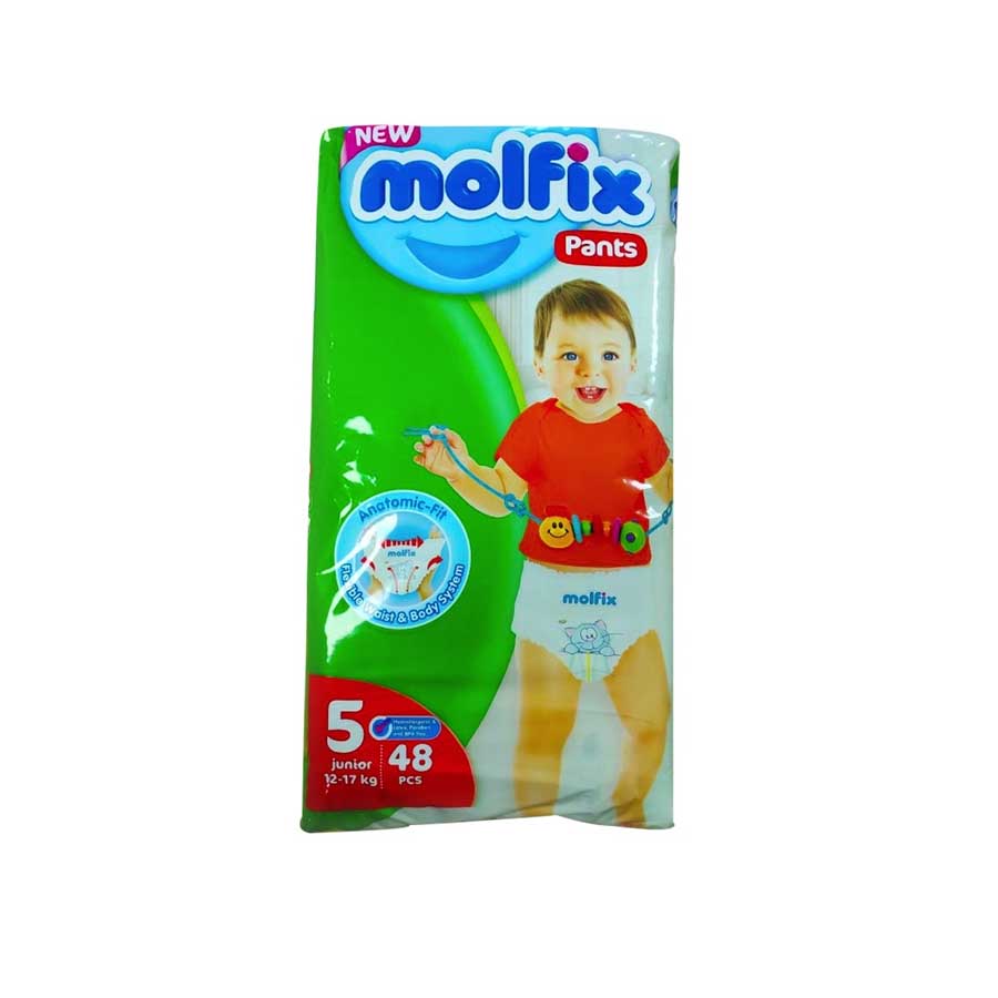 Molfix Baby Diaper Pants Extra Large 5 (12-17Kg) 48pcs price in Bangladesh | Authentic Product by Shundorjo