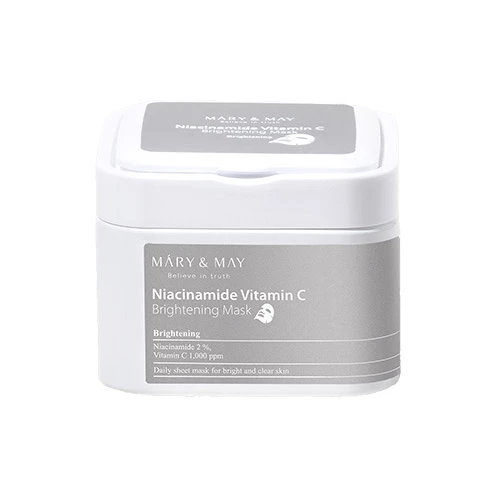Mary & May Niacinanide Vitamin C Brightening Mask – 30ea