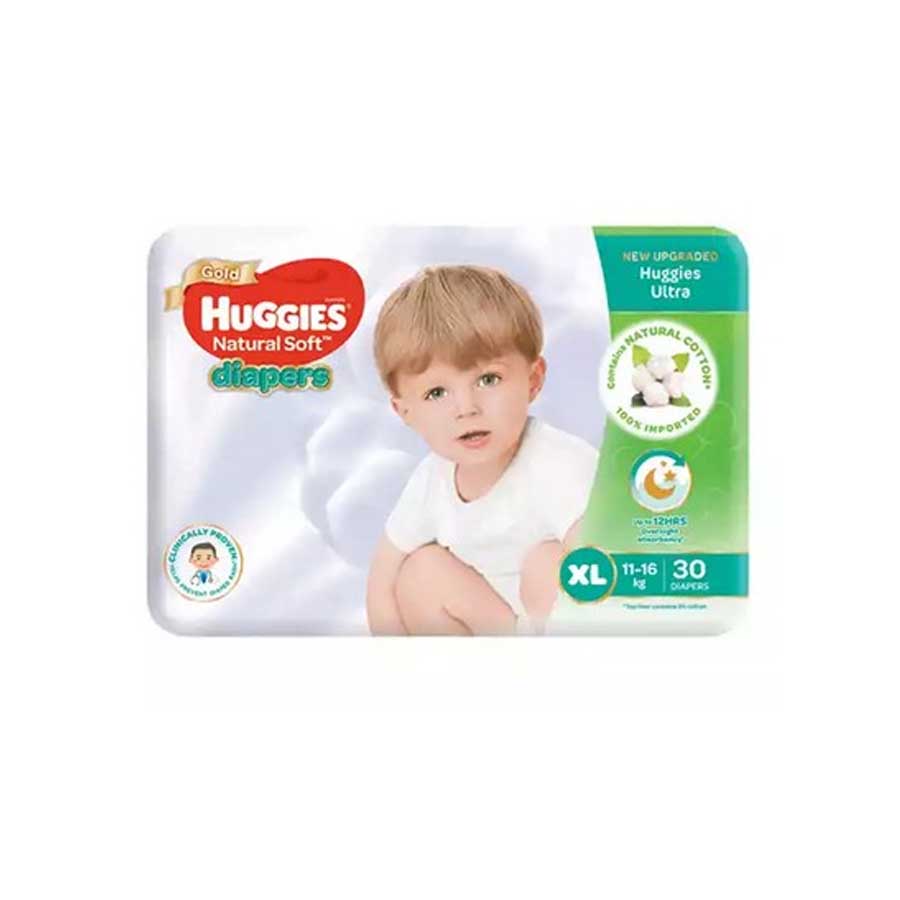 Huggies Ultra Natural Soft Belt Diaper XL 11-16kg 30pcs price in Bangladesh | Authentic Product by Shundorjo