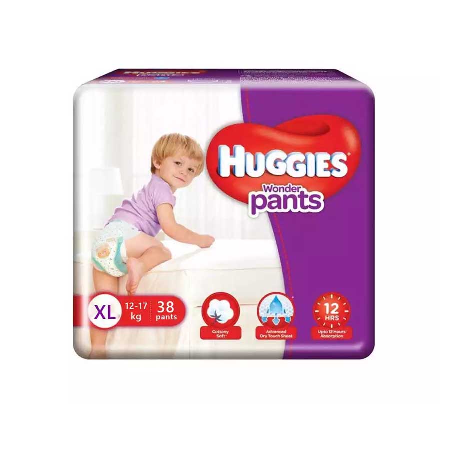 Huggies Baby Diaper Wonder Pants XL (12-17kg) 38pcs price in Bangladesh | Authentic Product by Shundorjo