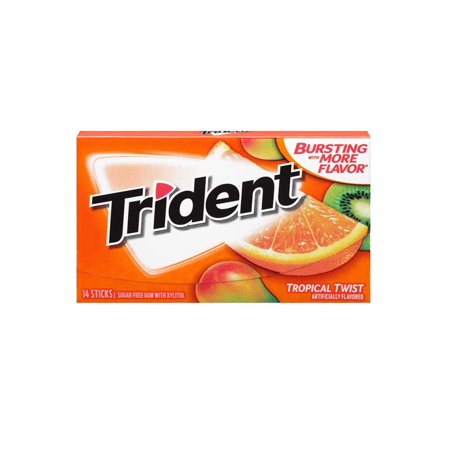 Trident Gum Tropical Twist 14 sticks price in Bangladesh | Authentic Product by Shundorjo
