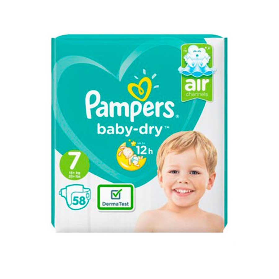 Pampers Baby Dry Pant Jumbo Pack 7 (17kg+28 ) 58pcs price in Bangladesh | Authentic Product by Shundorjo