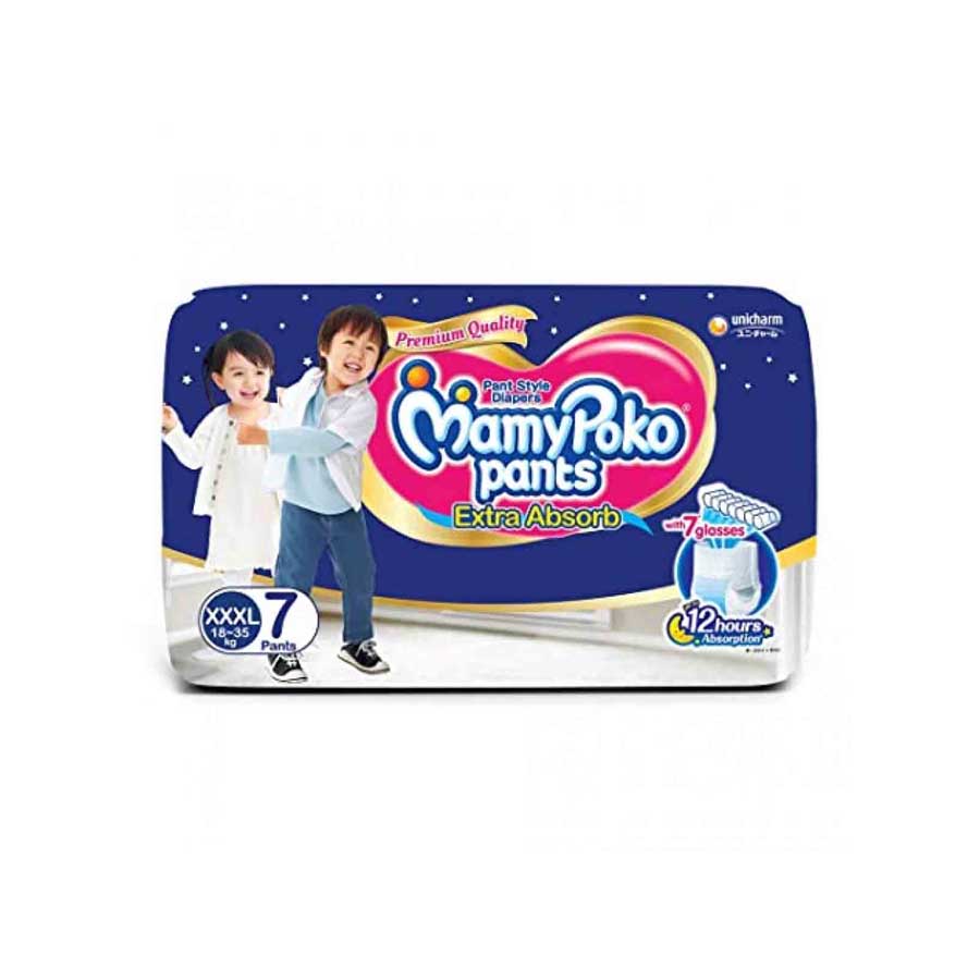 MamyPoko Pants Diaper Pant XXXL 18-35kg 7pcs price in Bangladesh | Authentic Product by Shundorjo