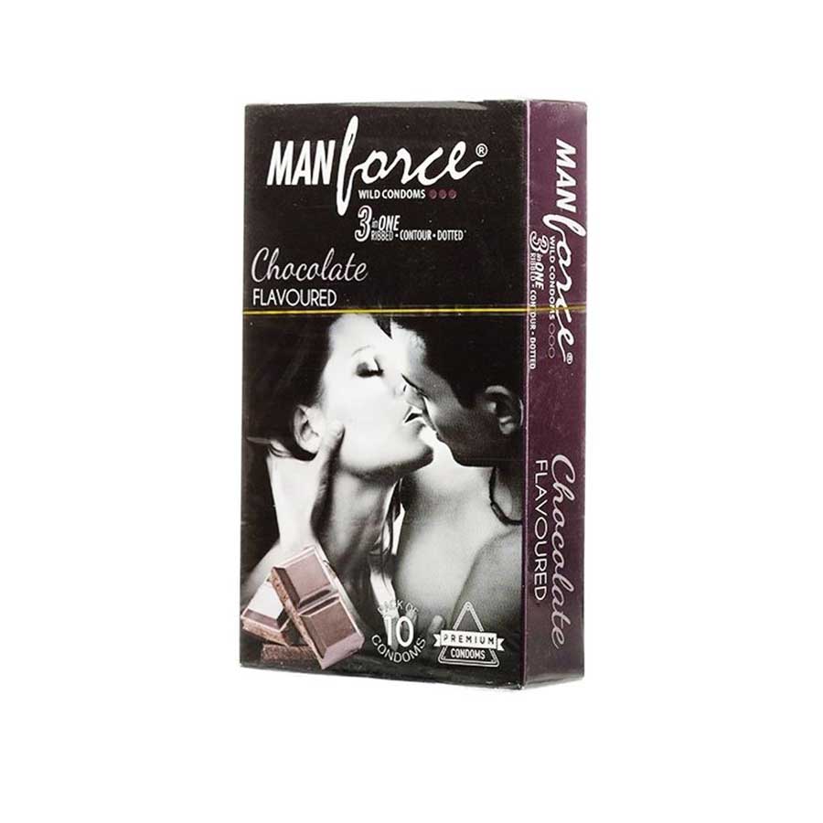 Manforce Wild Condom Chocolate 3 in 1 Ribbed 10s price in Bangladesh | Authentic Product by Shundorjo