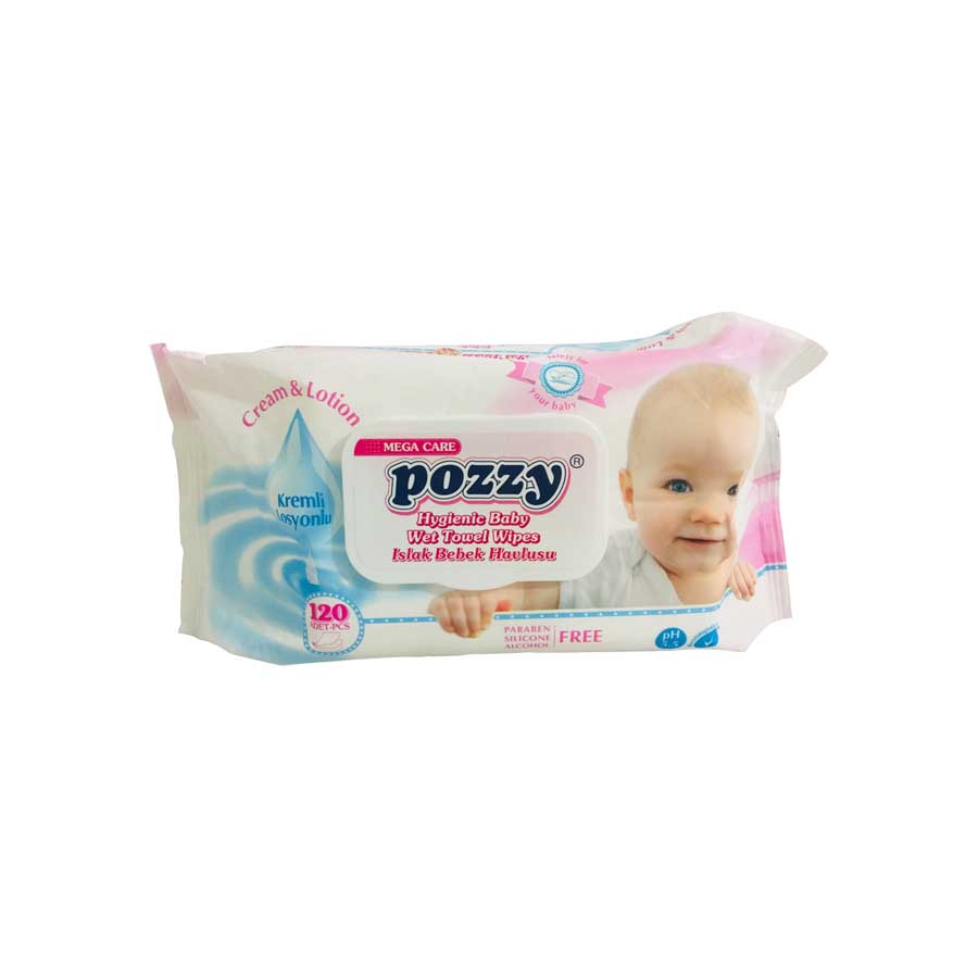 Pozzy Hygienic Baby Wet Towel Wipes 120pcs price in Bangladesh | Authentic Product by Shundorjo