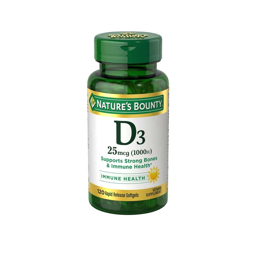 Nature's Bounty Vitamin D3 1000 IU 120 Softgels price in Bangladesh | Authentic Product by Shundorjo
