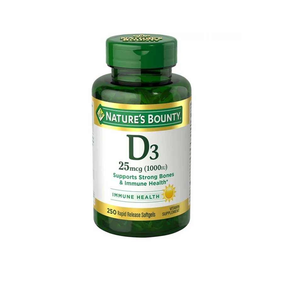 Nature’s Bounty Vitamin D3 1000 IU 250 Softgels price in Bangladesh | Authentic Product by Shundorjo