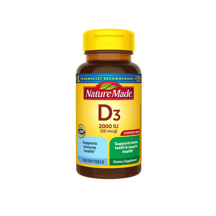Nature Made Vitamin D3 2000 IU 50mcg 100 Softgels price in Bangladesh | Authentic Product by Shundorjo