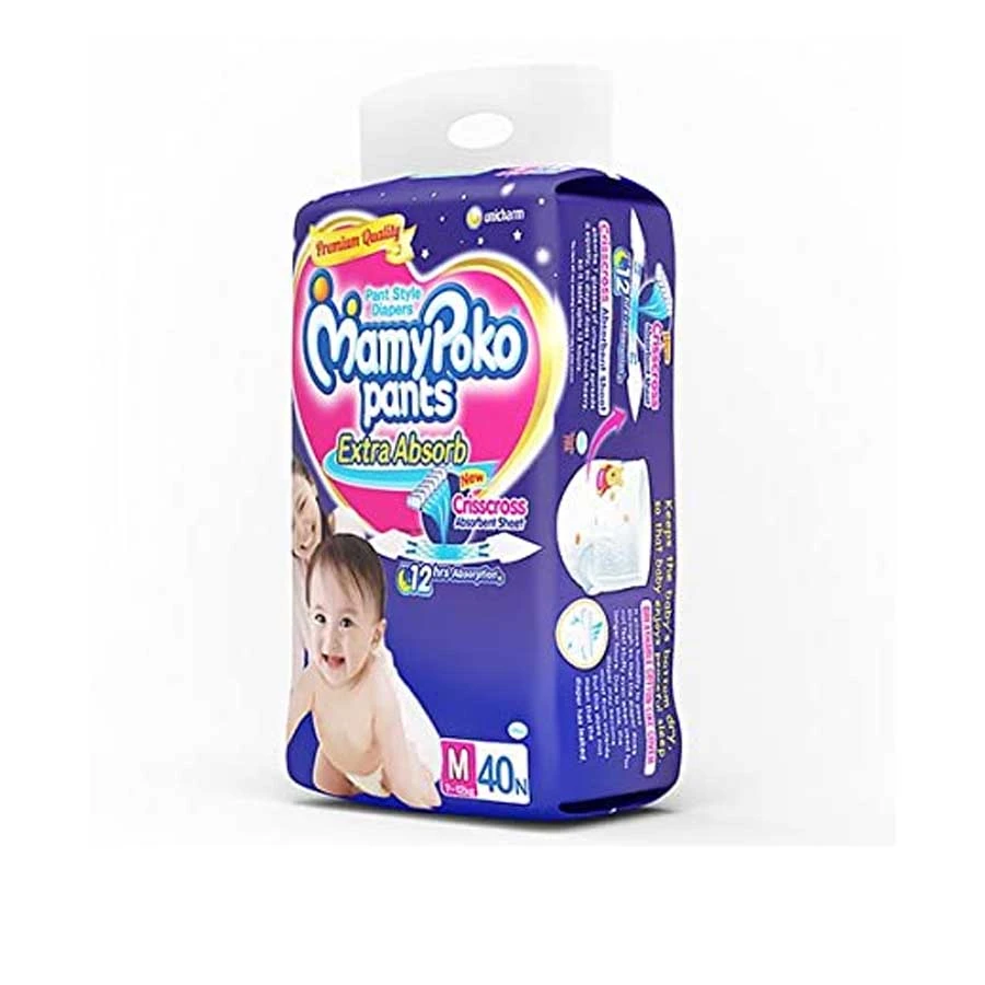 MamyPoko Pants Diaper M (7-12kg) 40pcs price in Bangladesh | Authentic Product by Shundorjo