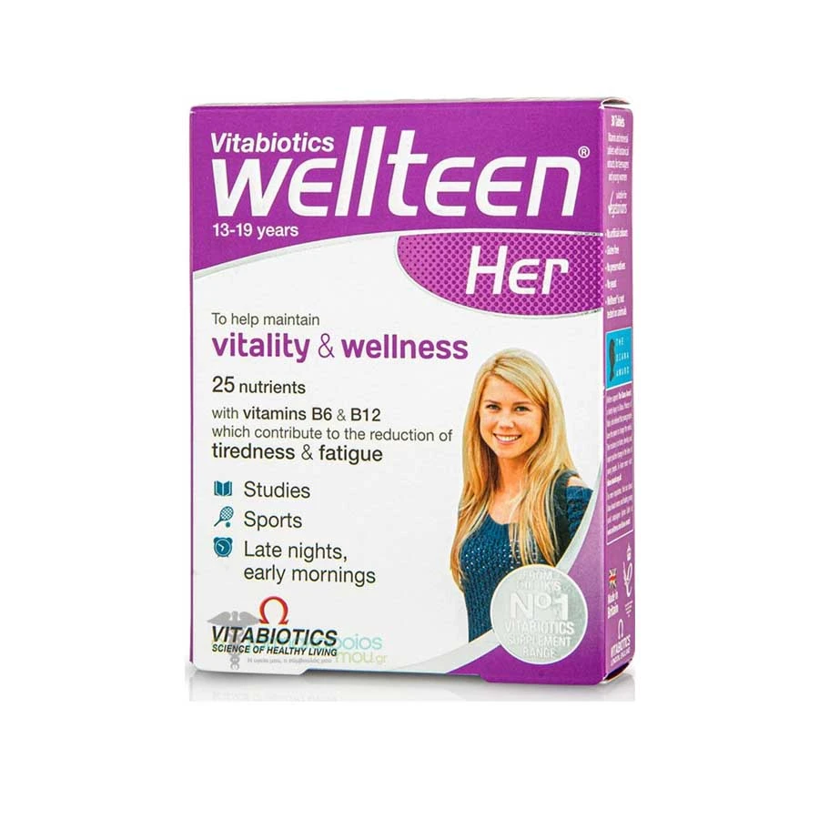 Vitabiotics Wellteen Her Vitality & Wellness 30 Tablets price in Bangladesh | Authentic Product by Shundorjo