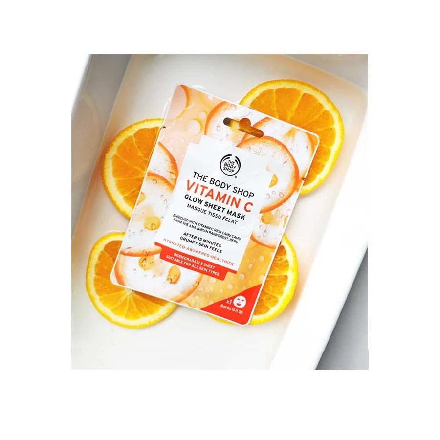 The Body Shop Vitamin C Glow Sheet Mask 18ml price in Bangladesh | Authentic Product by Shundorjo