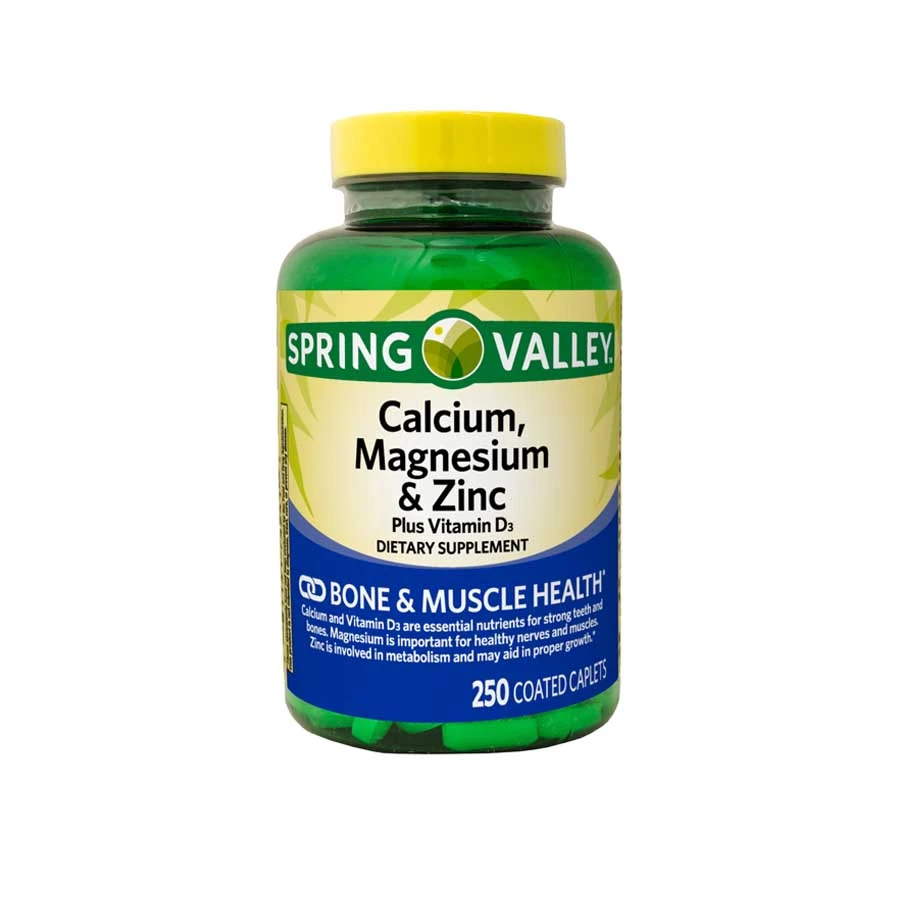 Spring Valley Calcium Magnesium and Zinc 250 Caplets price in Bangladesh | Authentic Product by Shundorjo