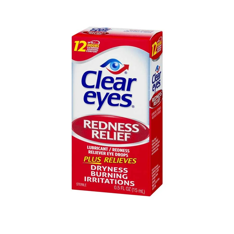 Clear Eyes Redness Relief Eye Drops For Dryness 15ml