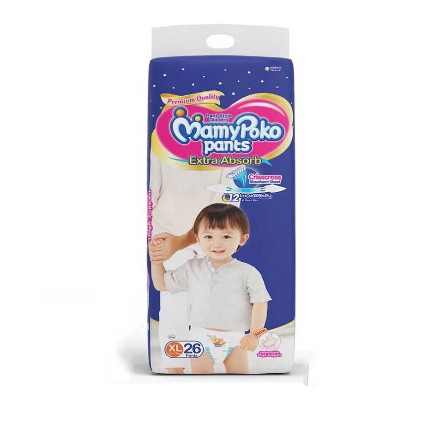 MamyPoko Pants Diaper XL (12-17kg) 26pcs price in Bangladesh | Authentic Product by Shundorjo